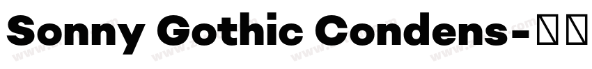Sonny Gothic Condens字体转换